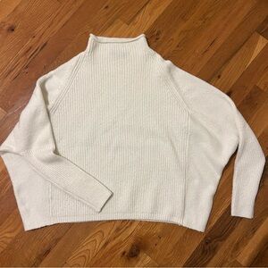 Able Cream Women's Cowl Neck Sweater, Harriet Slouchy Sweater - Women’s M